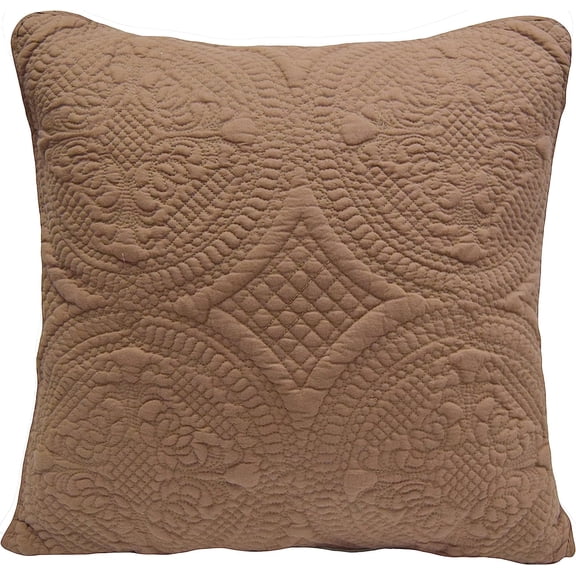 Donna Sharp Quilted Ana Mocha Eurosham Pillow Sham