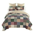 thumbnail image 1 of Donna Sharp Rustic Paisley 3PC Pieced Cotton Queen Quilt Set, 1 of 8