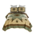 thumbnail image 1 of Donna Sharp Sea Breeze Star UCC 3PC Queen Coastal Patchwork Quilt Set, 1 of 9