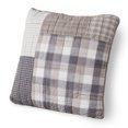 thumbnail image 1 of Donna Sharp Smoky Square Cotton Patchwork Square Decorative Throw Pillow, 1 of 8