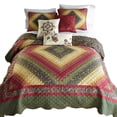 thumbnail image 1 of Donna Sharp Spice Postage Stamp UCC Patchwork King Quilt, 1 of 6