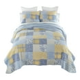 thumbnail image 1 of Donna Sharp Spring Flowers Queen Pieced Cotton 3PC Quilt Set, 1 of 9