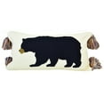 thumbnail image 1 of Donna Sharp Throw Pillow - Retro Forest Lodge Decorative Throw Pillow with Bear Pattern - Rectangle, 1 of 7