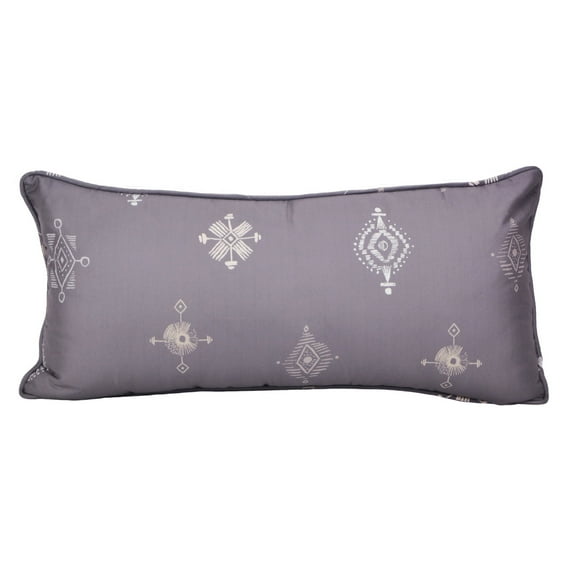 Your Lifestyle by Donna Sharp Wyoming Lodge Decorative Throw Pillow with Emblem Pattern - Rectangle