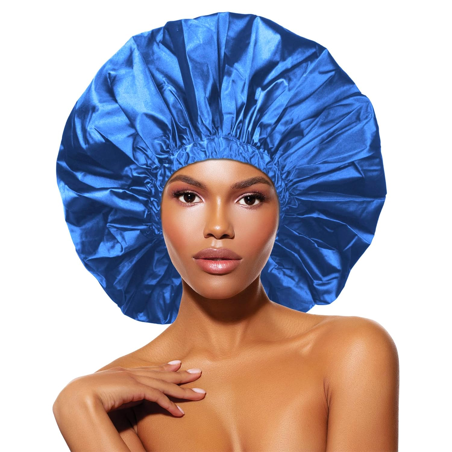 Donna Shower & Conditioning Silky Satin Cap Jumbo Assorted Color