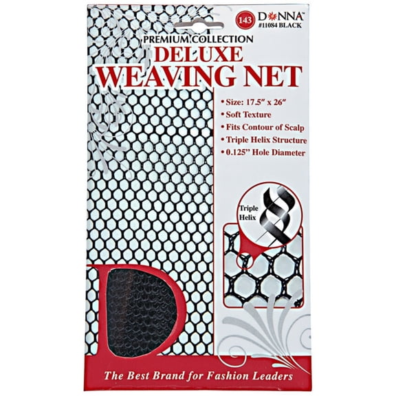Donna collection Black Deluxe Weaving Net 1 ea (Pack of 3)