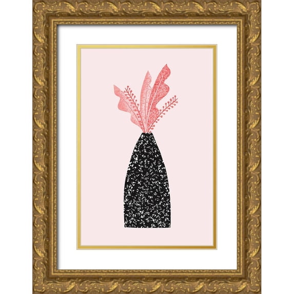 Donne, Melissa 23x32 Gold Ornate Wood Framed with Double Matting Museum Art Print Titled - Decorative Vase