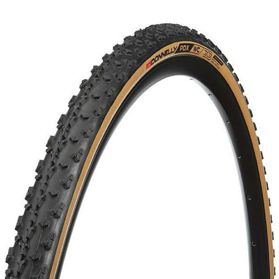Donnelly Sports PDX WC Tire - 700 x 33, Tubeless, Folding, Black/Tan, 240tpi