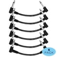 thumbnail image 1 of Donner 6 Inch Guitar Patch Cable Guitar Effect Pedal Cables Black 6 Pack, 1 of 6