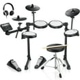 thumbnail image 1 of Donner Adults Electric Drum Set 31 Kits and 450+ Sounds, Throne, Headphones, Sticks, USB MIDI, DED-200 New Lite, 1 of 9