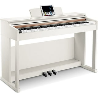 Donner DDP-80 Wooden Style 88 Key Weighted Keyboard Piano, Beginner Digital  Piano Full Size Electric Keyboard with Stand, Power Adapter, Triple Pedal  and MIDI Connecting - Guitar Villa
