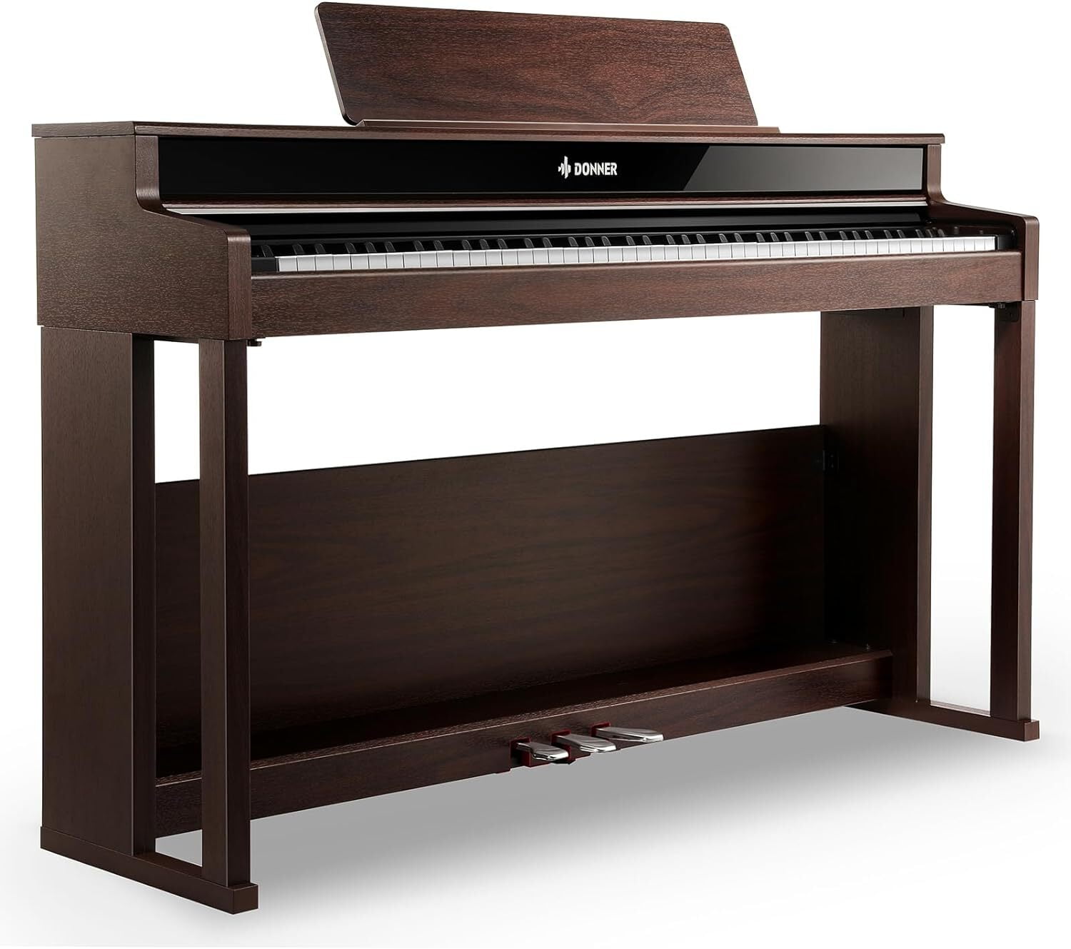 Donner DDP80 Digital Piano 88 Key Weighted Keyboard, Light Wood Color