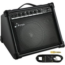 Donner DKA-20 Keyboard Amplifier 20 Watt Keyboard AMP with Aux in and Two Channels, Bass Guitar Amp, Piano Amplifier, Electronic Drum Speaker Support for Microphone Input