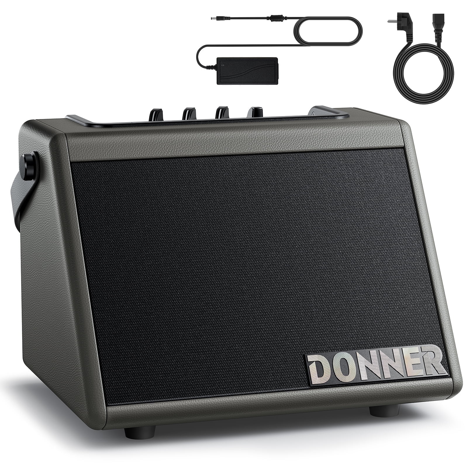 Donner Electric Drum Amp, 20W Mini Wireless Beginner Electronic Drum Amplifier Keyboard Speaker for Home Practice Oudoor