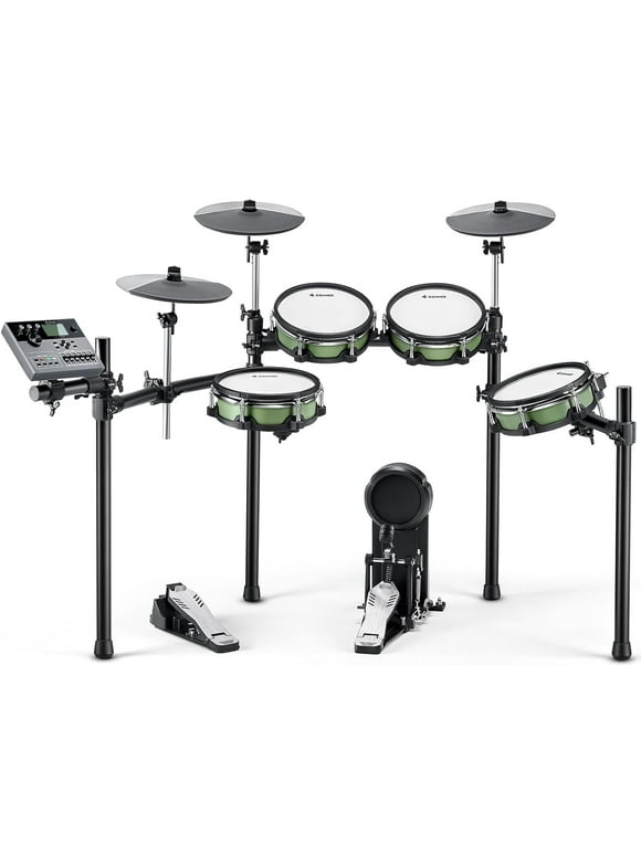 Donner Electric Drum Set 948 Sounds, 72 Drum Kits, 15 Demo Songs, with Industry Standard Mesh Heads and BD Pedal for Optimal Performance and Feel DED-500