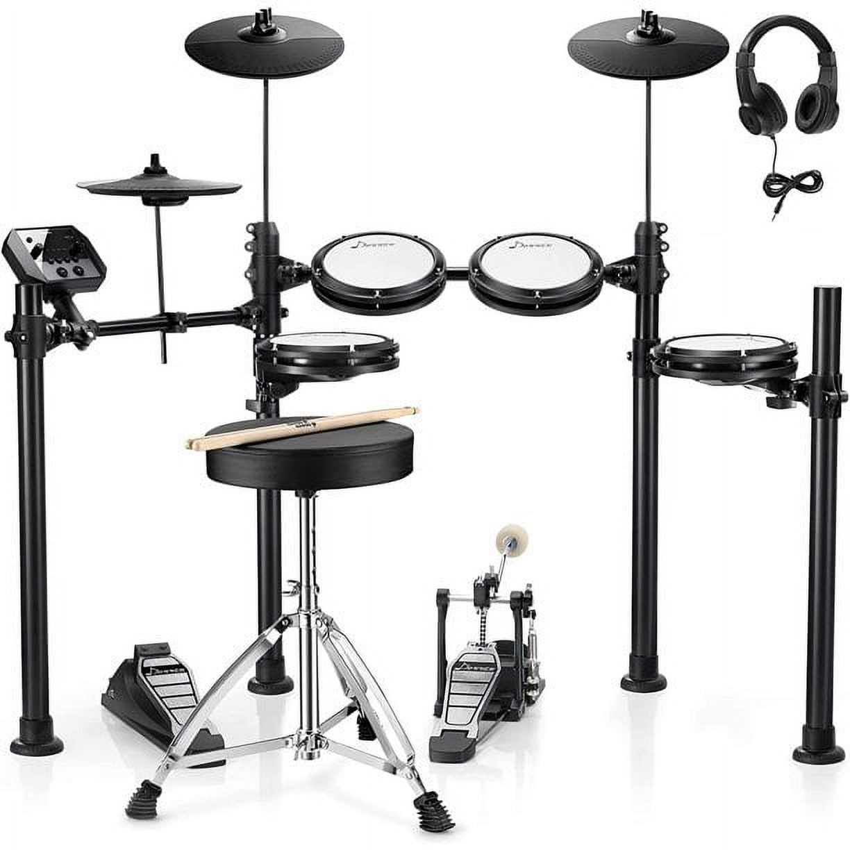 Electronic Drum Kit Compact Drumming Machine, MIDI Computer