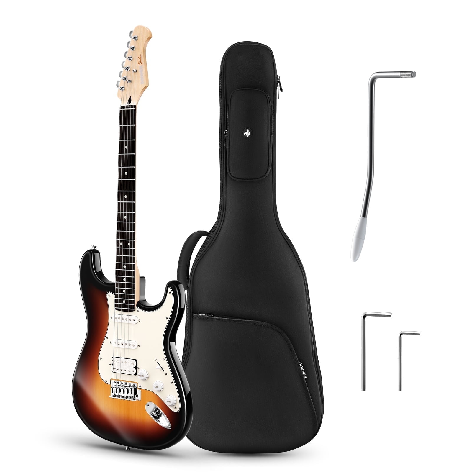 Donner DST-152 エレキギター HSSピックアップ　M2219 DST-152 Electric Guitar Kit with Amp & Bag | HSS Pickup