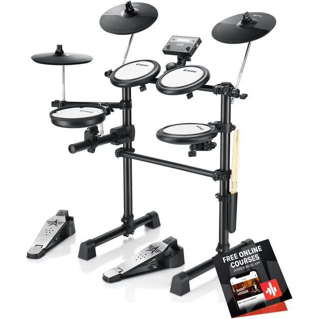 Donner Electronic Drum Sets for Beginner, with 272 Sounds, 4 Quiet Mesh