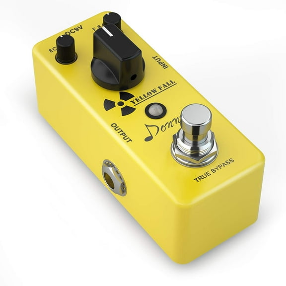 Donner Guitar Delay Pedal, Yellow Fall Analog Delay Guitar Effect Pedal Vintage Delay True Bypass