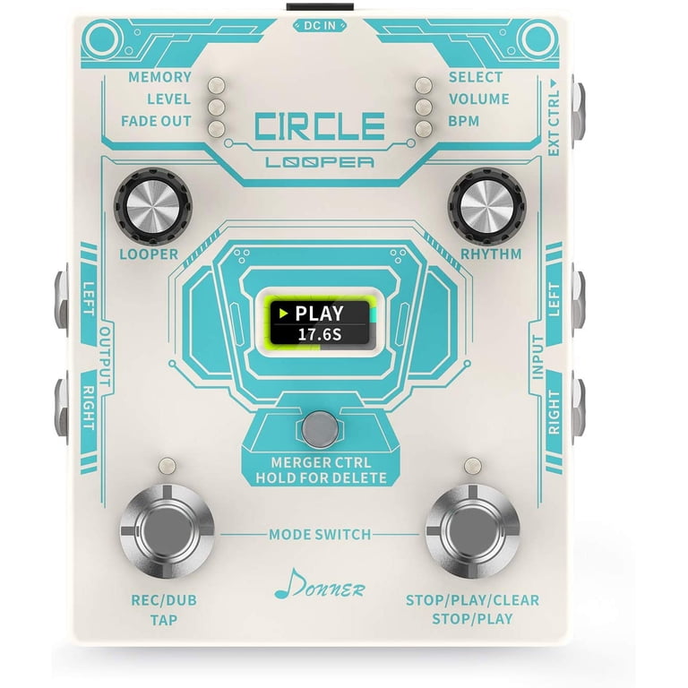 ギター Donner  Delay Looper Amazon.com: Donner Reverb and Looper Pedals for Electric Guitar
