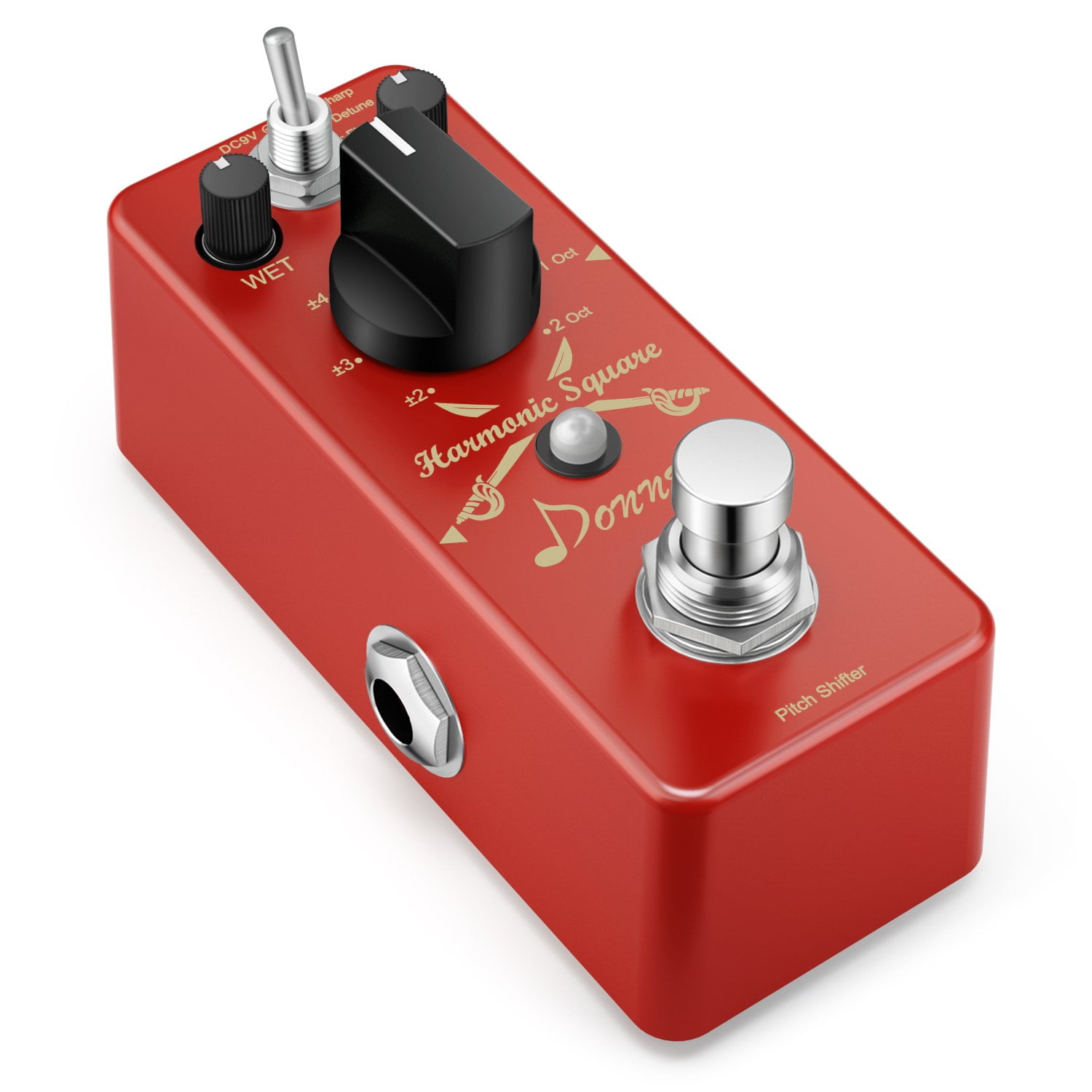 Donner Octave Guitar Pedal, Harmonic Square Digital Octave Pedal Pitch Shifter 7 Shift Types 3 Tone Modes Sharp Detune Flat True Bypass Donner Octave Guitar Pedal, Harmonic Square Digital Octave Pedal Pitch Shifter 7 Shift Types 3 Tone Modes Sharp Detune Flat True Bypass