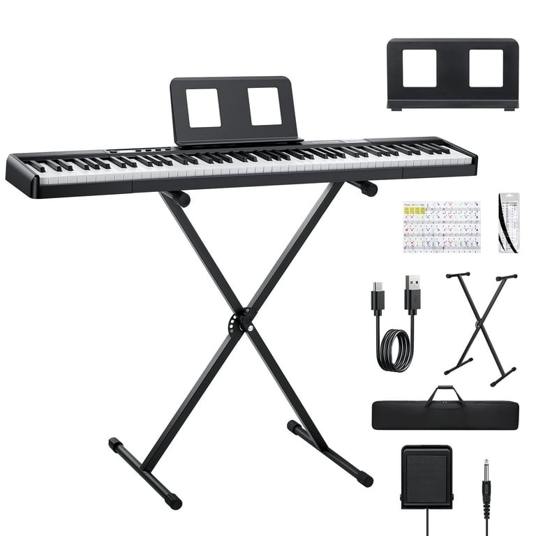 Donner 88-Key Digital Piano Keyboard, Portable, Stand Donner 88-Key Digital Piano Keyboard, Portable, Stand