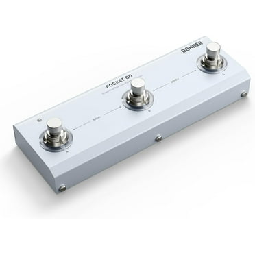 Donner Pocket Go Multi Effects Guitar Pedal Portable Rechargeable Electric Guitar/Bass Effector with 6 Effects Modules, 21 Presets, 20 IRs for Electric Guitar