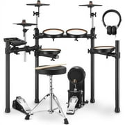 Donner Professional Electric Drum Set, 425 Sounds, 5 Drums 3 Cymbals, 30+ Drums Kits with Dual Zone Quiet Mesh Drum Pads, for Beginner/Intermediate Drummers