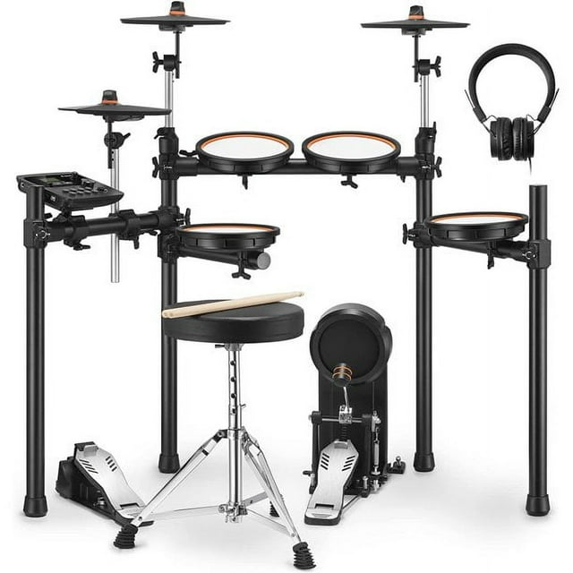 Donner Professional Electric Drum Set, 425 Sounds, 5 Drums 3 Cymbals