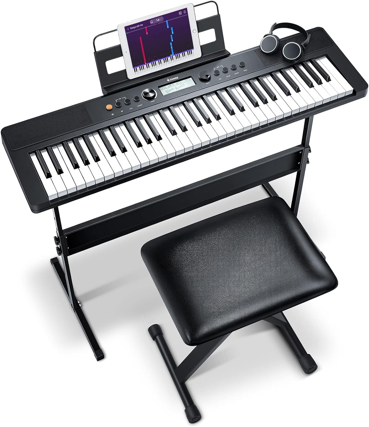 🎹Donner DP-06 Foldable 61Key Digital Piano Keyboard 128 Tone 21 Demo 128  Rhythm