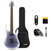 Donner Electric Guitar for Beginner, 39 Inch Solid Body Guitars Kits, DMT-100, Purple(Gradient Violet)