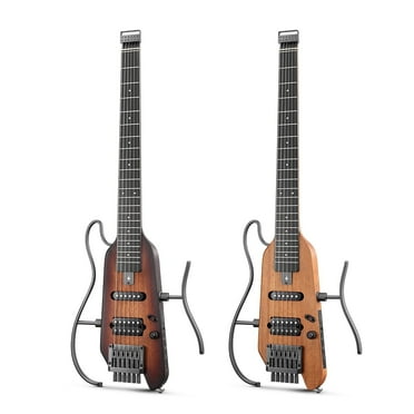 Donner Travel Electric Guitar Portable Light Guitar Kit for Quiet Practice, Natural