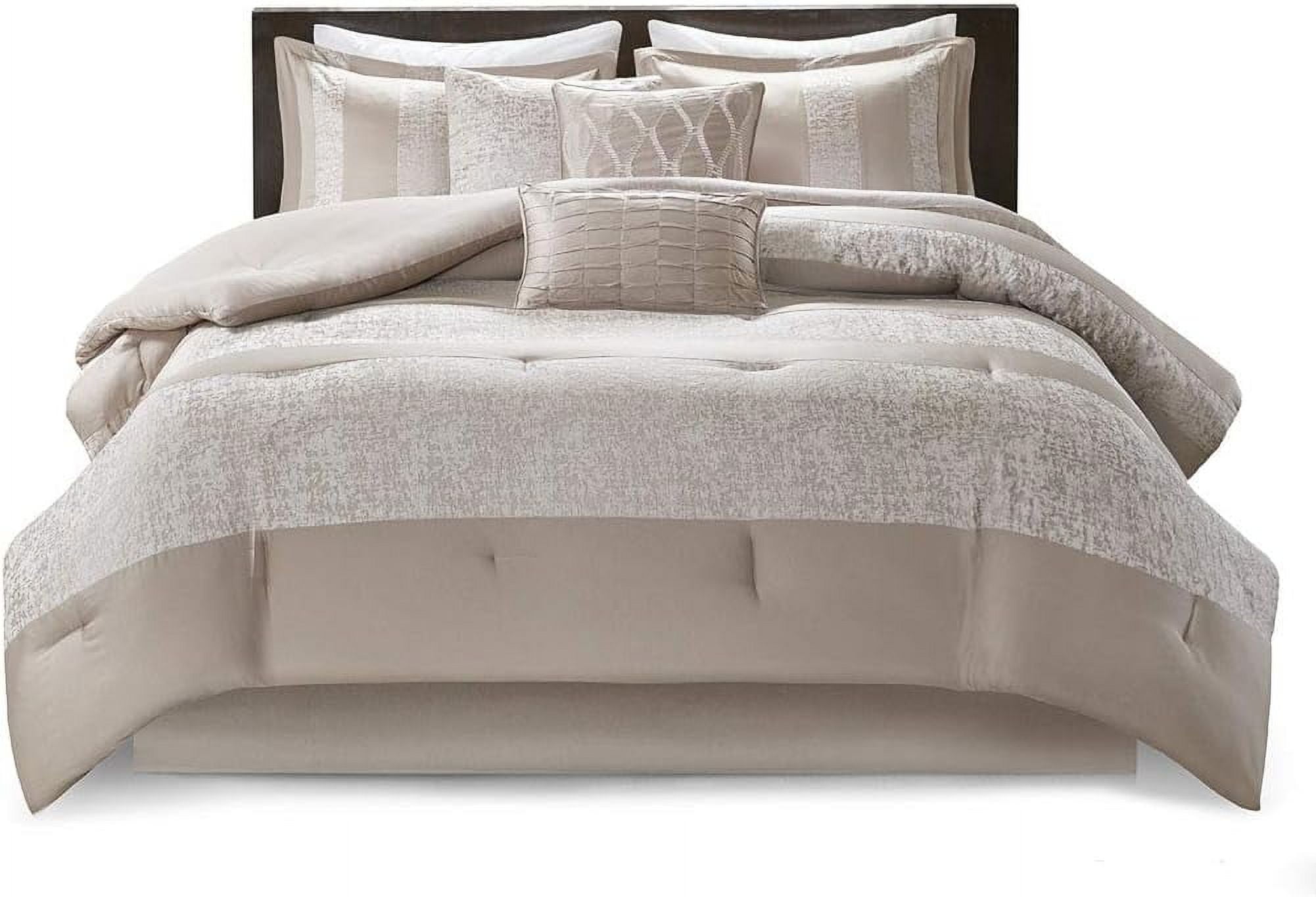 Donnie 7Piece Chenille Jacquard Comforter Set
