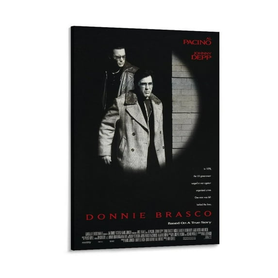 Donnie Brasco Classic Movie Poster Poster Decorative Painting Canvas Wall Art Living Room Posters Bedroom Painting 12x18inch(30x45cm)
