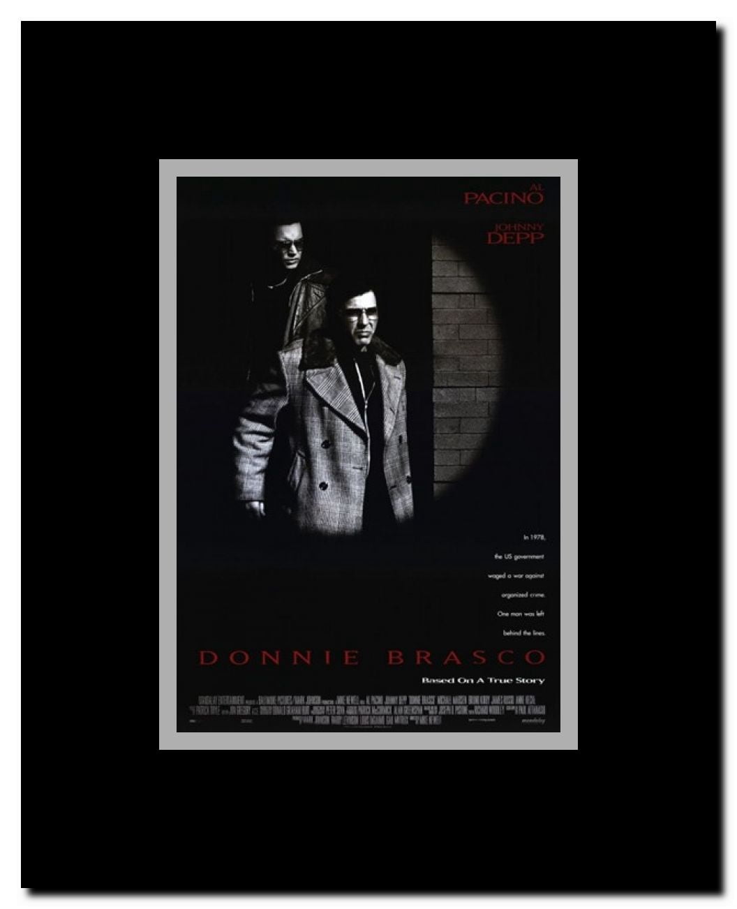 Donnie Brasco Framed Movie Poster