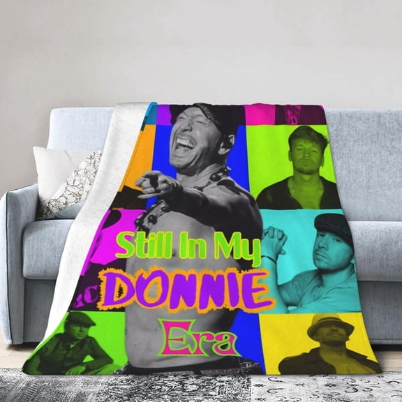 Donnie Wahlberg Blanket Soft Lightweight Plush Cozy Flannel Fleece Print Blanket for Couch Sofa Bed 50"x40"