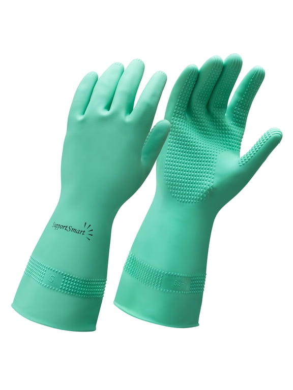 Donning Gloves for Compression Socks - Easy Donning & Doffing for Compression Stockings, Green 1 Pair - Large