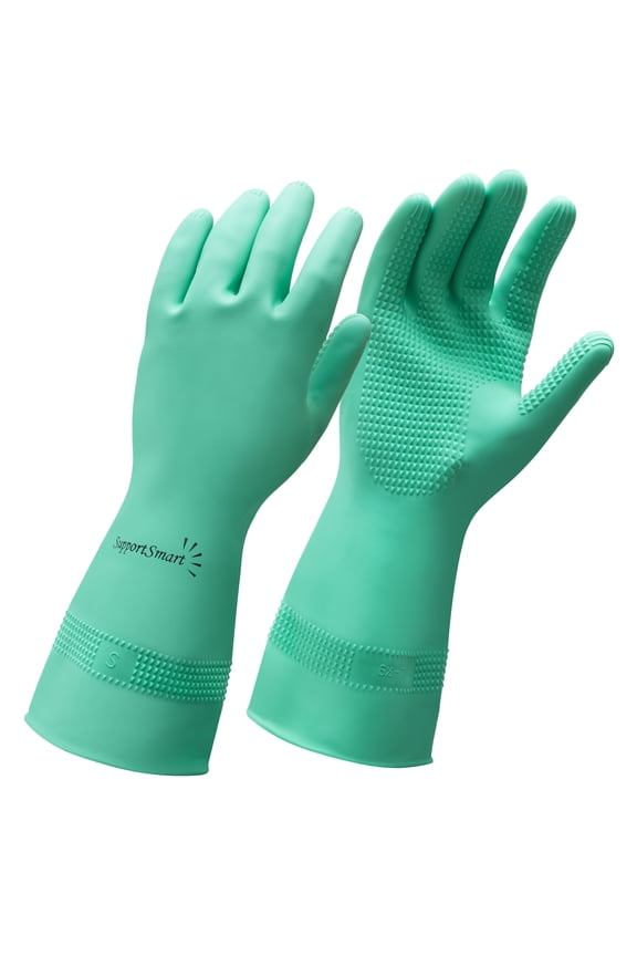 Donning Gloves for Compression Socks - Easy Donning & Doffing for Compression Stockings - Green, 1 Pair