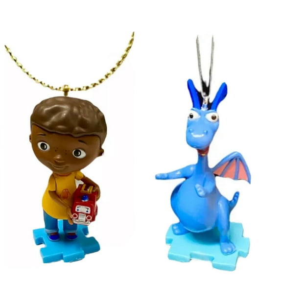 Donny Boy & Stuffy Dragon PVC Ornament Figure Doc McStuffins Figurine Charm 3