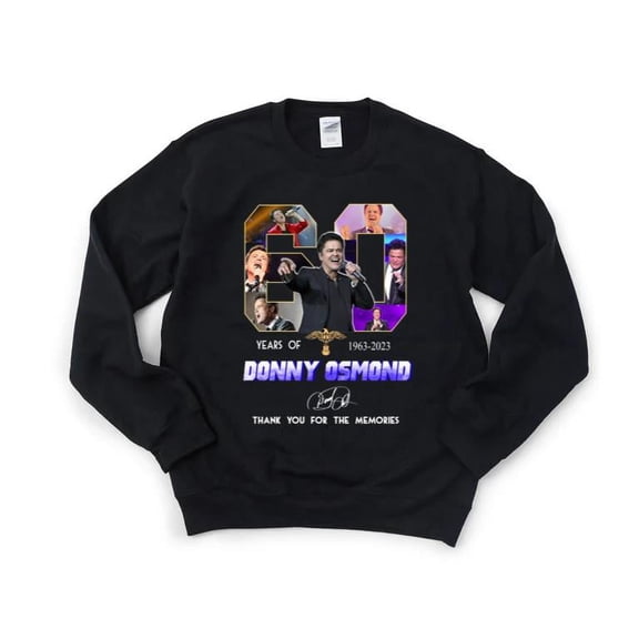 Donny Osmond 60 Years 1963-2023 Music Legend Pop Teen Idol Fan Puppy SweatShirt Unisex, up to 5XL
