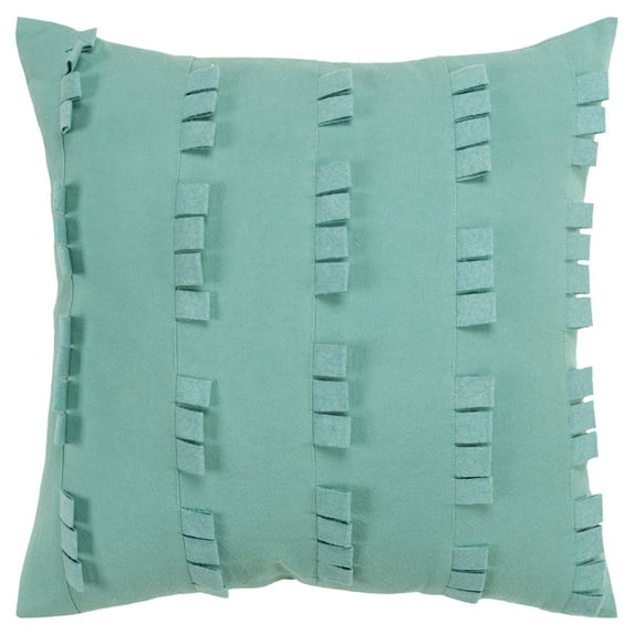 Donny Osmond Stripe 20" x 20" Poly Filled Pillow with Cotton Canvas Cover-Aqua