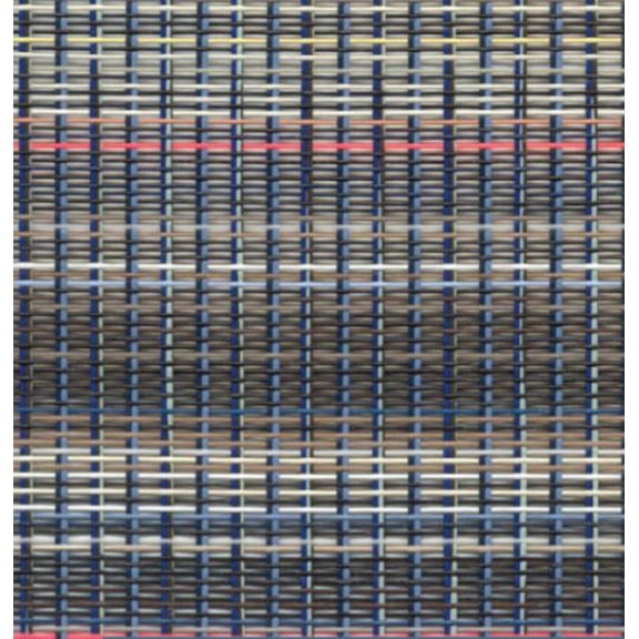 Donovan 1801743, 90" x 14' Multi-Color PVC Mesh Arm/Pull Tarp