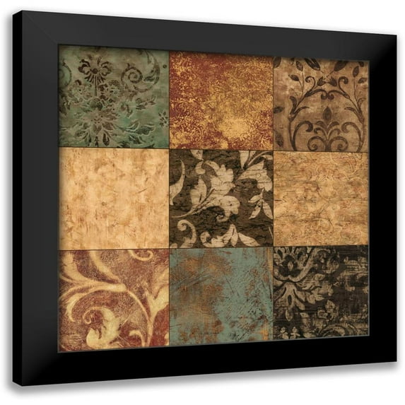 Donovan, Chris 12x12 Black Modern Framed Museum Art Print Titled - Luxe I