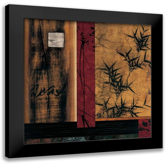 Donovan, Chris 12x12 Black Modern Framed Museum Art Print Titled - Sun Salutation I