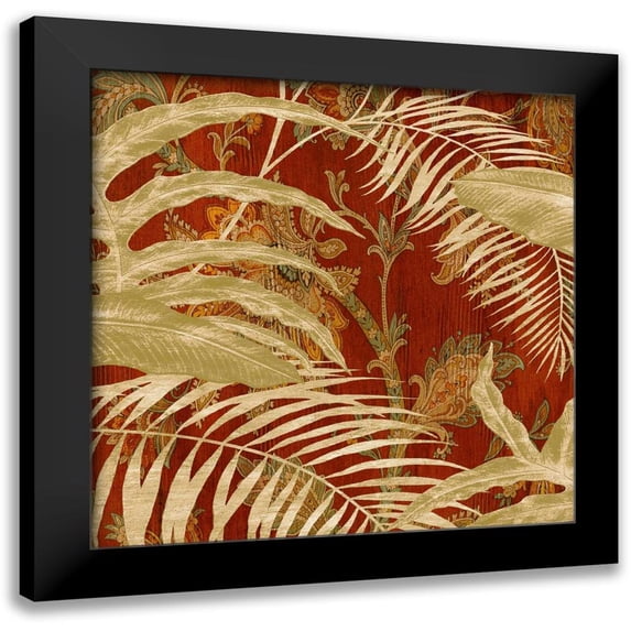 Donovan, Chris 15x15 Black Modern Framed Museum Art Print Titled - Tropical Garden II