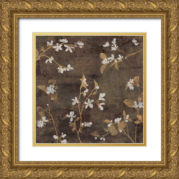 Donovan, Chris 20x20 Gold Ornate Wood Framed with Double Matting Museum Art Print Titled - Blossoms II