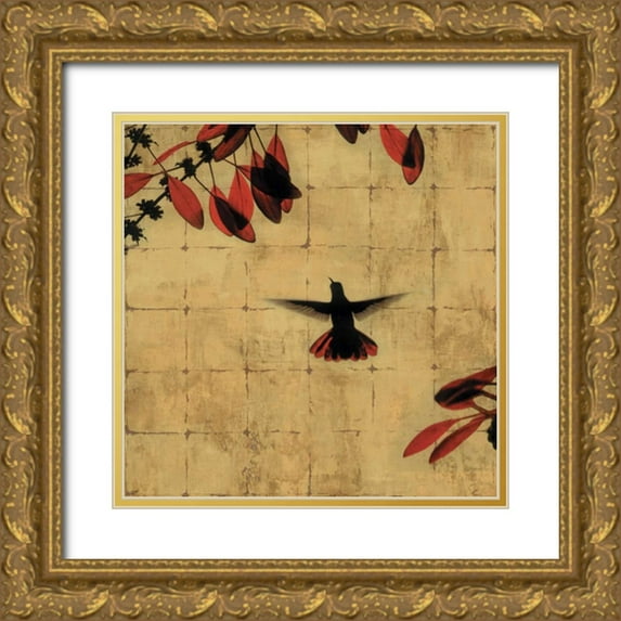 Donovan, Chris 20x20 Gold Ornate Wood Framed with Double Matting Museum Art Print Titled - Colibri II