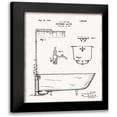 thumbnail image 1 of Donovan, Kelly 12x14 Black Modern Framed Museum Art Print Titled - Vintage Bath I, 1 of 5
