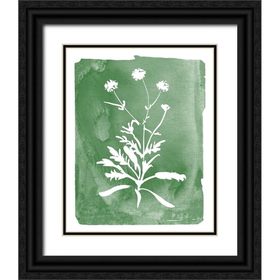 Donovan, Kelly 15x18 Black Ornate Wood Framed with Double Matting Museum Art Print Titled - Green Botanical I