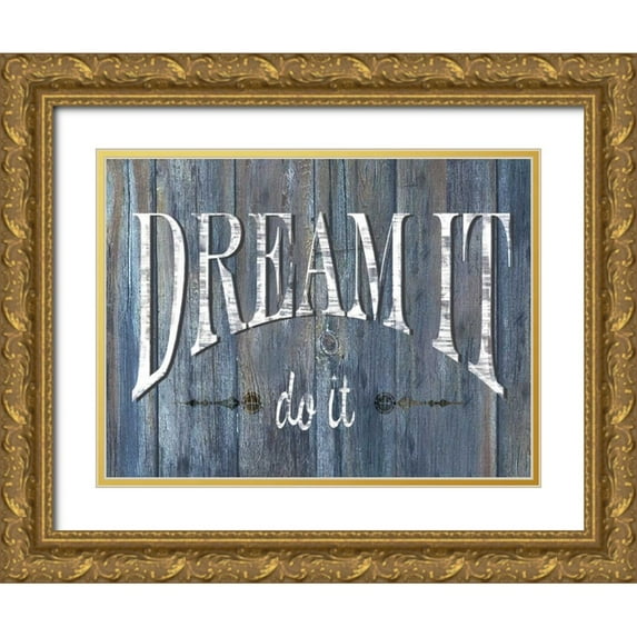 Donovan, Kelly 18x15 Gold Ornate Wood Framed with Double Matting Museum Art Print Titled - Weathered Wood